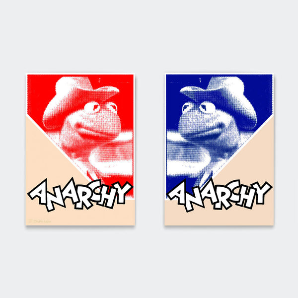 Rebel Frog (I’M No One’S Puppet) Set Of Two (Red/Blue). 2020