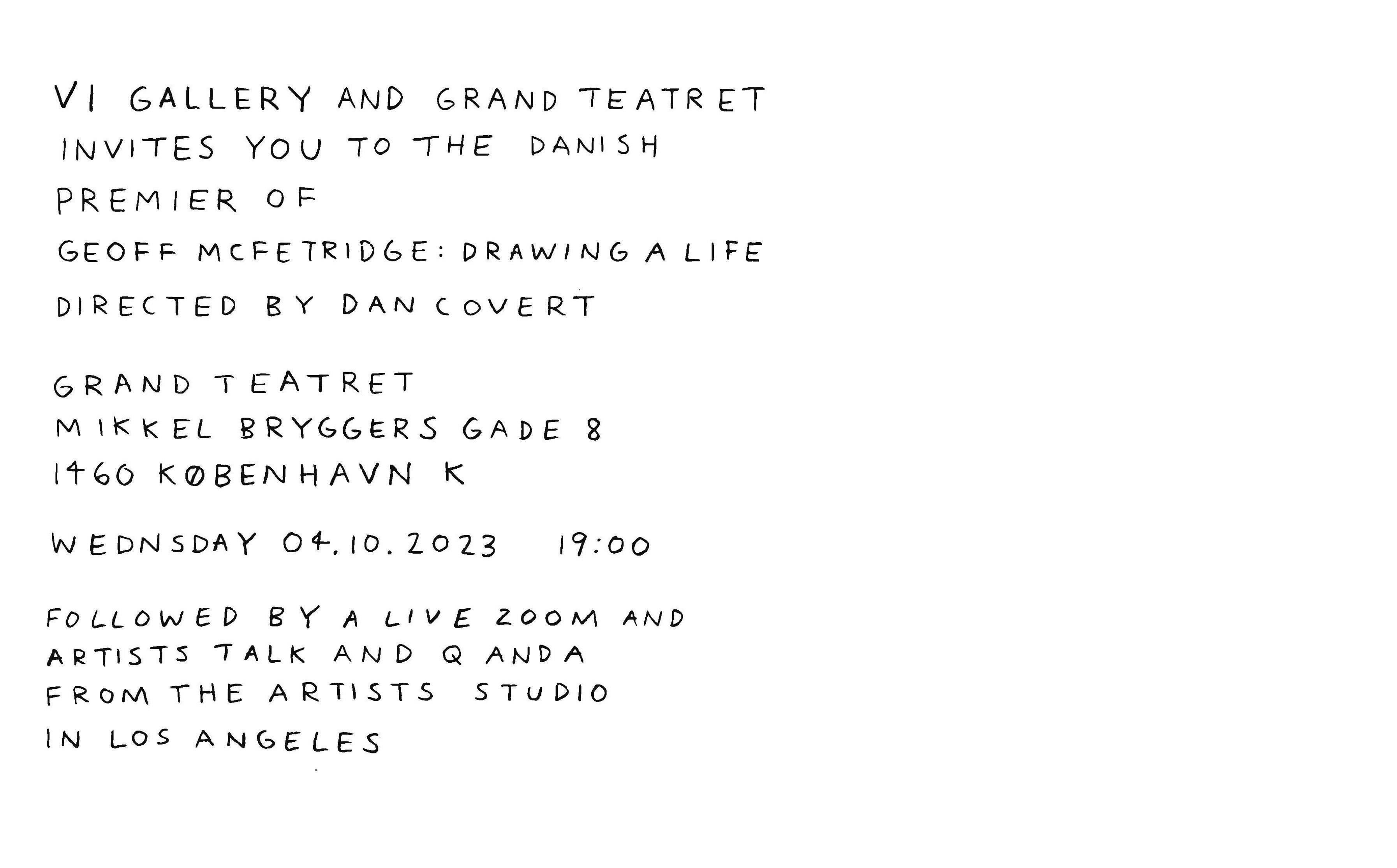 Premiere of Geoff McFetrigde Drawing a Life by Dan Covert V1 Gallery