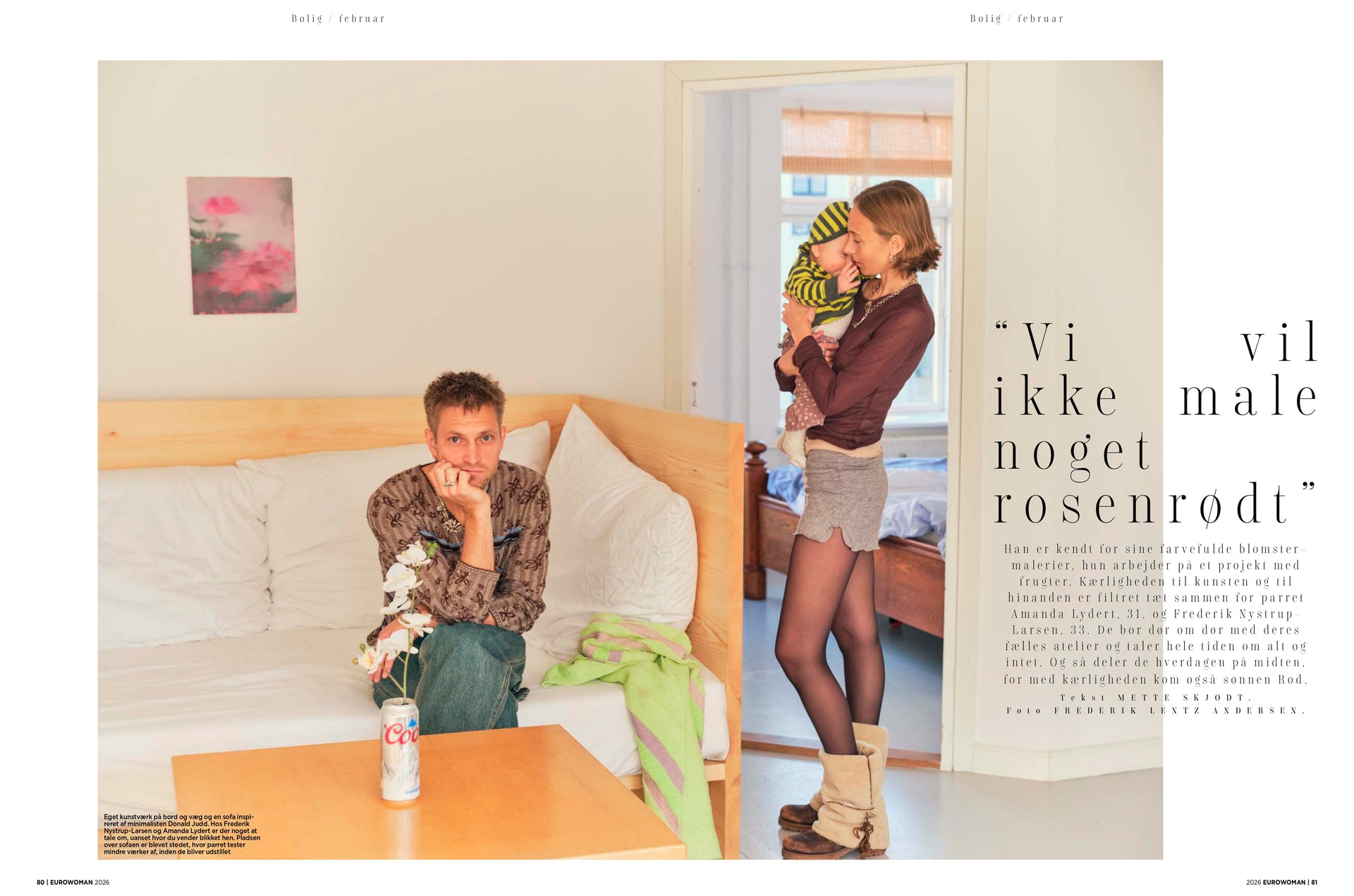 Frederik Nystrup-Larsen and Amanda Lydert featured in Eurowoman