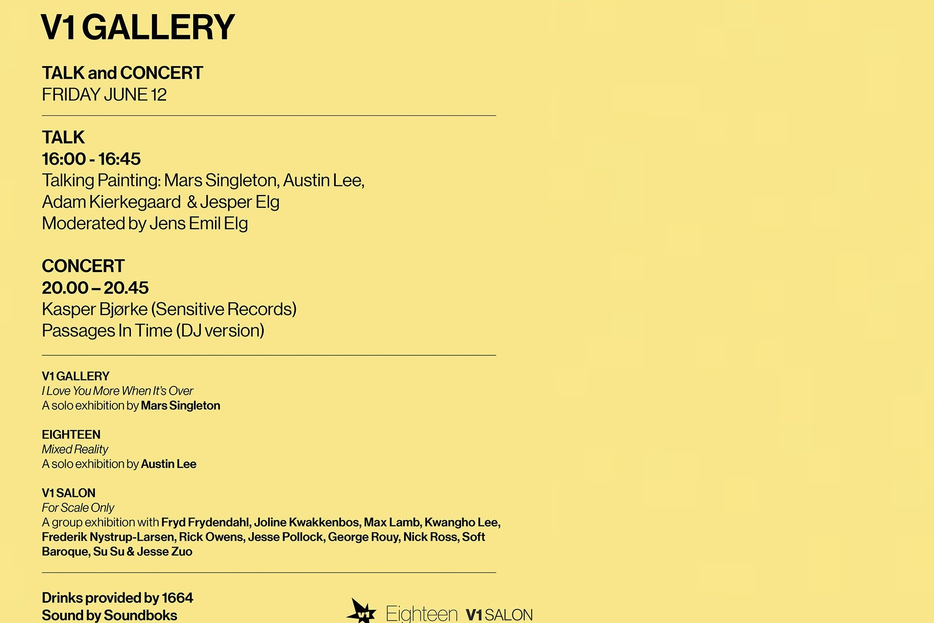 Exhibition opening program