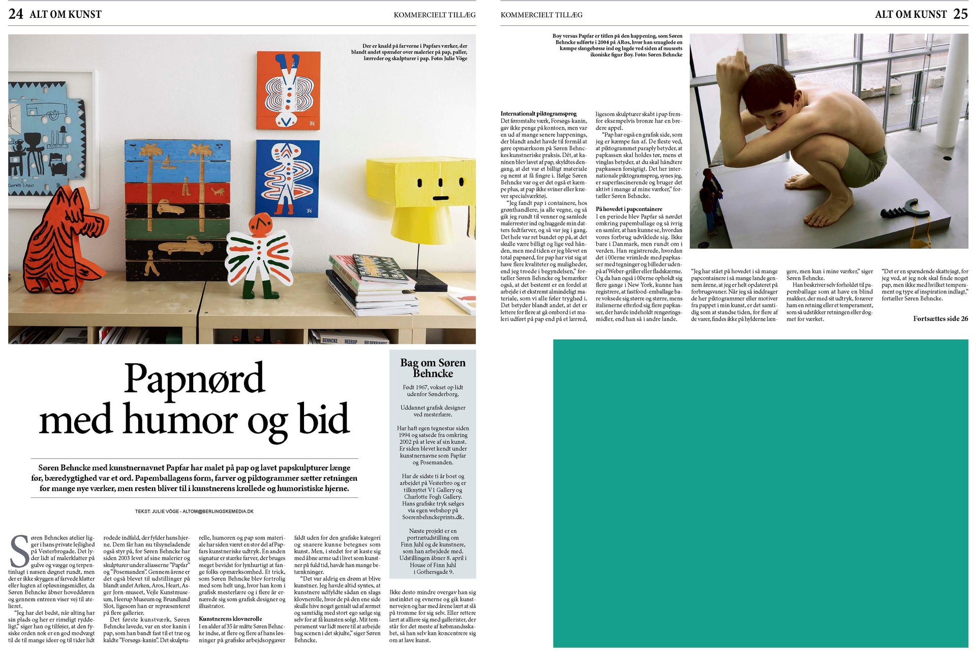 Interview with Søren Behncke in Berlingske