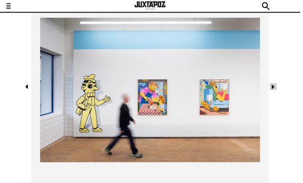 Juxtapoz features HuskMitNavn's solo exhibition A New Day