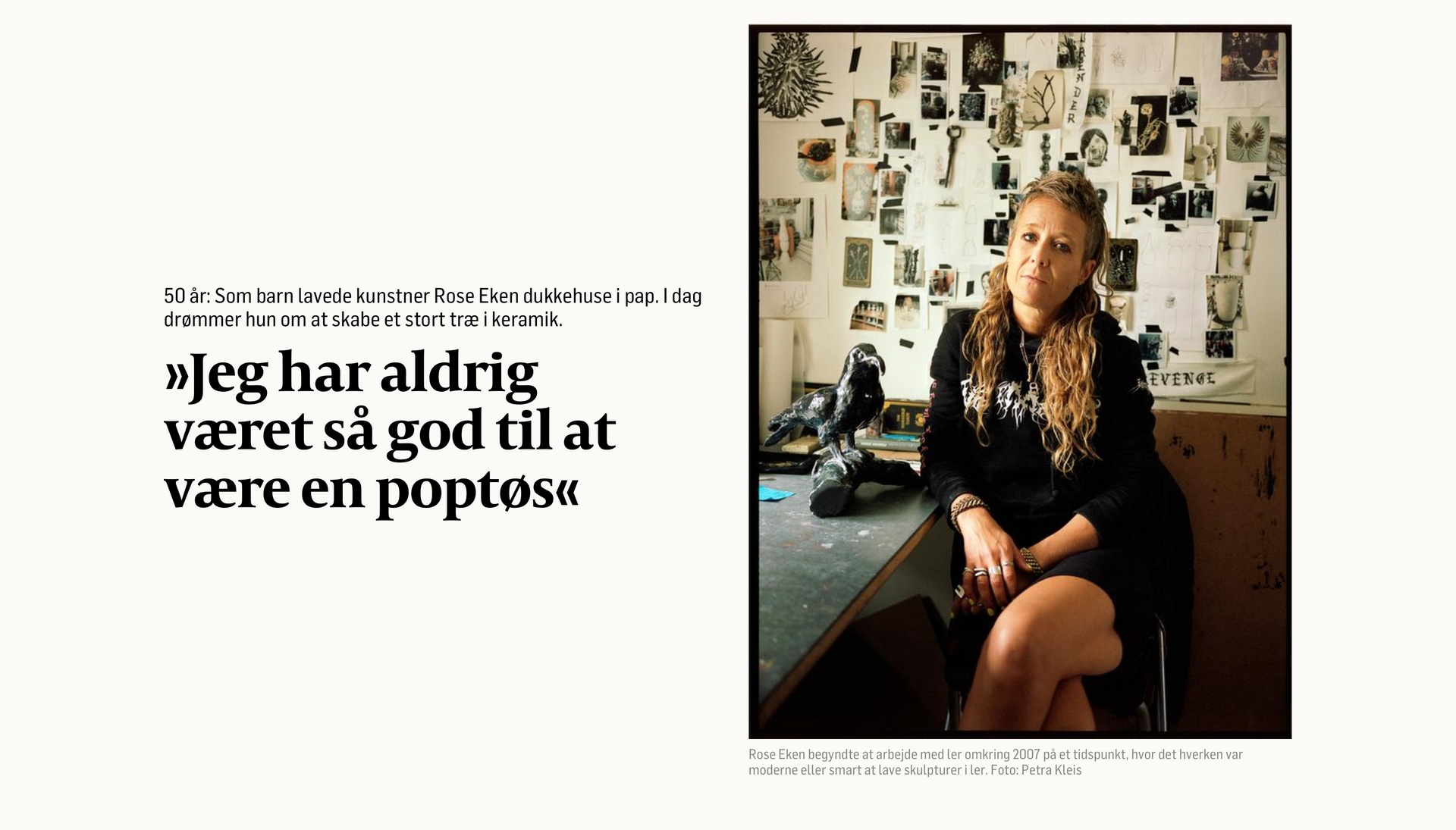 Interview with Rose Eken in Politiken