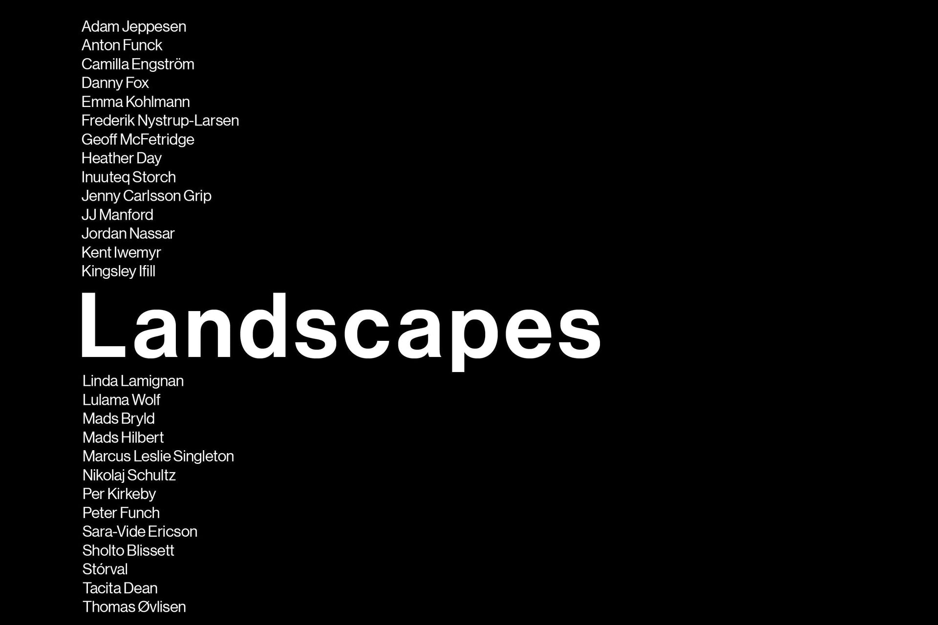 Landscapes