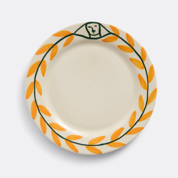 LA PITTURA PLATE, GOLDEN LEAF Ø24 CM