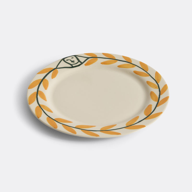 LA PITTURA PLATE, GOLDEN LEAF Ø24 CM
