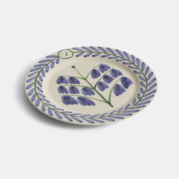 LA PITTURA PLATE, BLUEBELLS Ø24 CM