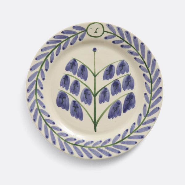 LA PITTURA PLATE, BLUEBELLS Ø24 CM