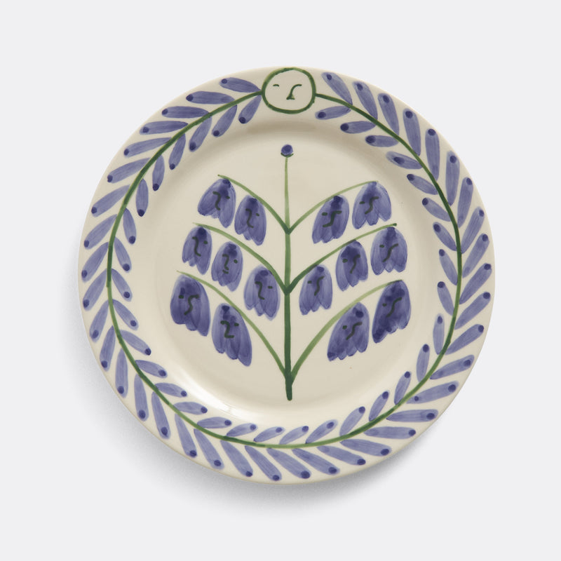 LA PITTURA PLATE, BLUEBELLS Ø24 CM