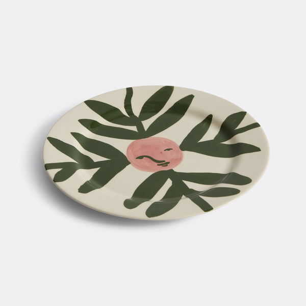 LA PITTURA PLATE, BLUSH FACE VINE, Ø24 CM