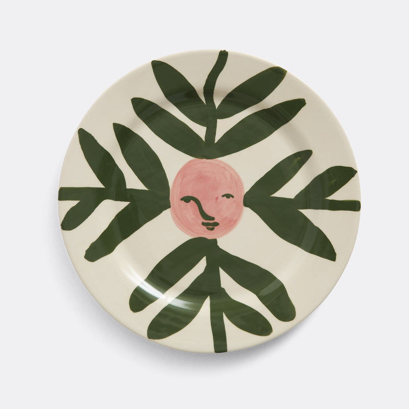 LA PITTURA PLATE, BLUSH FACE VINE, Ø24 CM