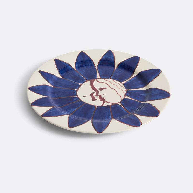 LA PITTURA PLATE, DEEP BLUE FLOWER Ø28,5 CM