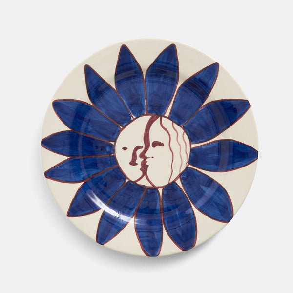 LA PITTURA PLATE, DEEP BLUE FLOWER Ø28,5 CM