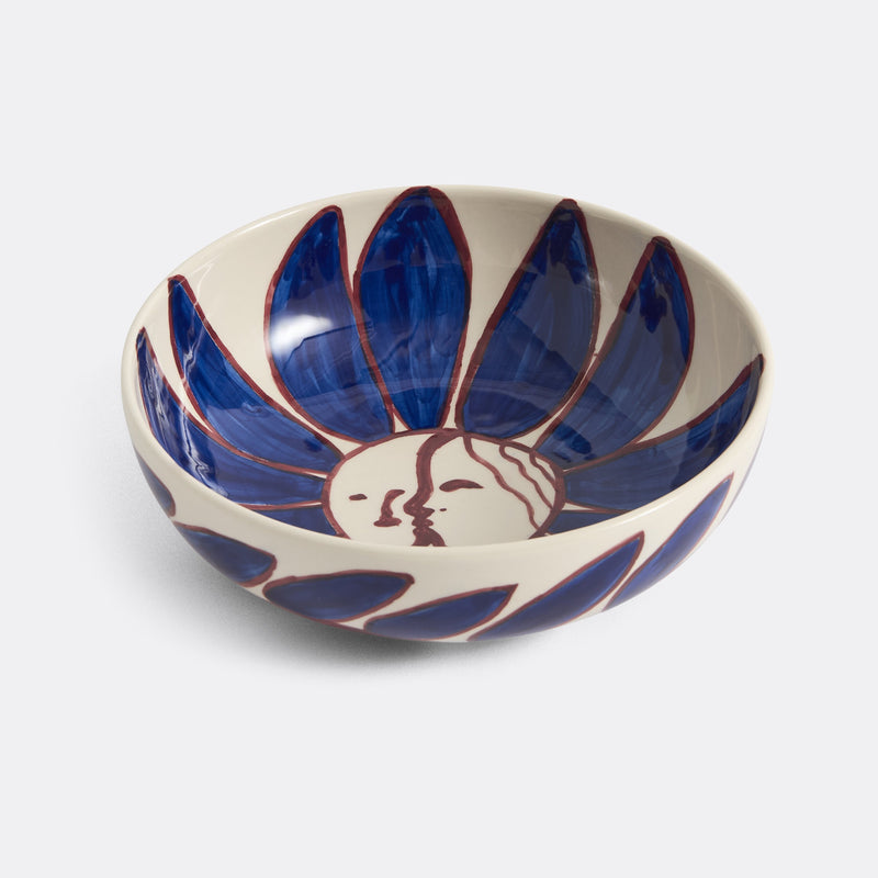 LA PITTURA BOWL, DEEP BLUE FLOWER Ø18 CM