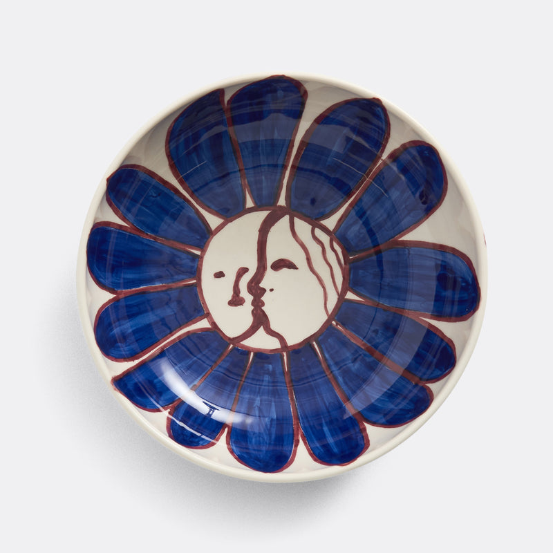 LA PITTURA BOWL, DEEP BLUE FLOWER Ø18 CM