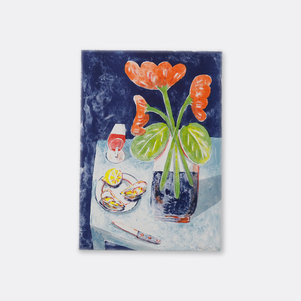 STILL LIFE WITH OYSTERS AND FLOWERS, 2025