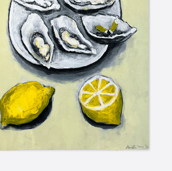 OYSTER WITH LEMON. 2023