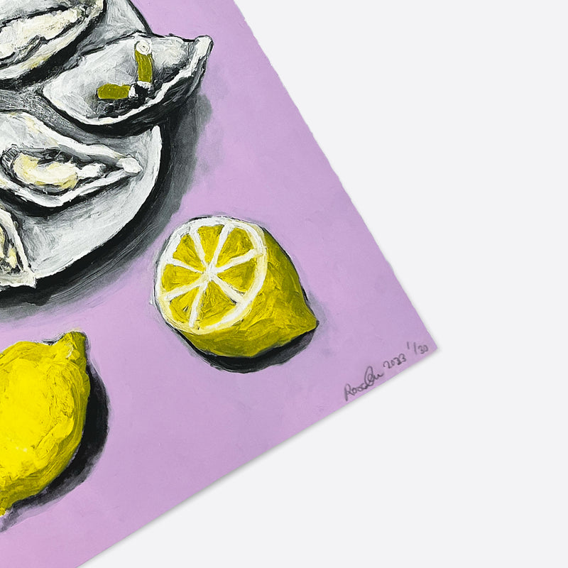 OYSTER WITH LEMON. 2023